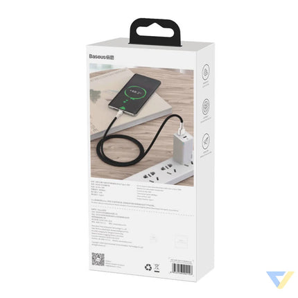 USB cable for USB C Baseus Cafule 66W 1m (black) USB to USB C