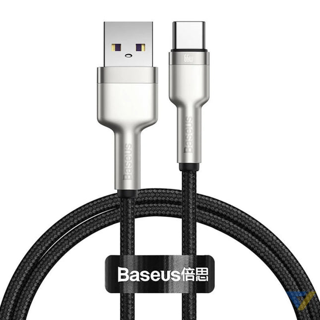 USB cable for USB C Baseus Cafule 66W 1m (black) USB to USB C