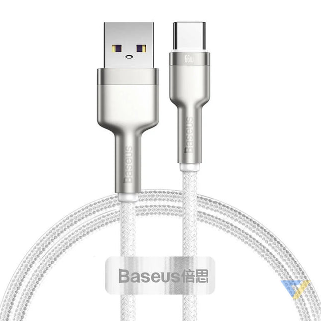 USB cable for USB C Baseus Cafule 66W 1m (white) USB to USB C