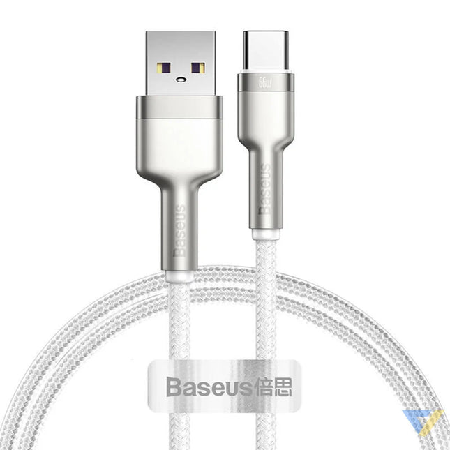 USB cable for USB C Baseus Cafule 66W 1m (white) USB to USB C