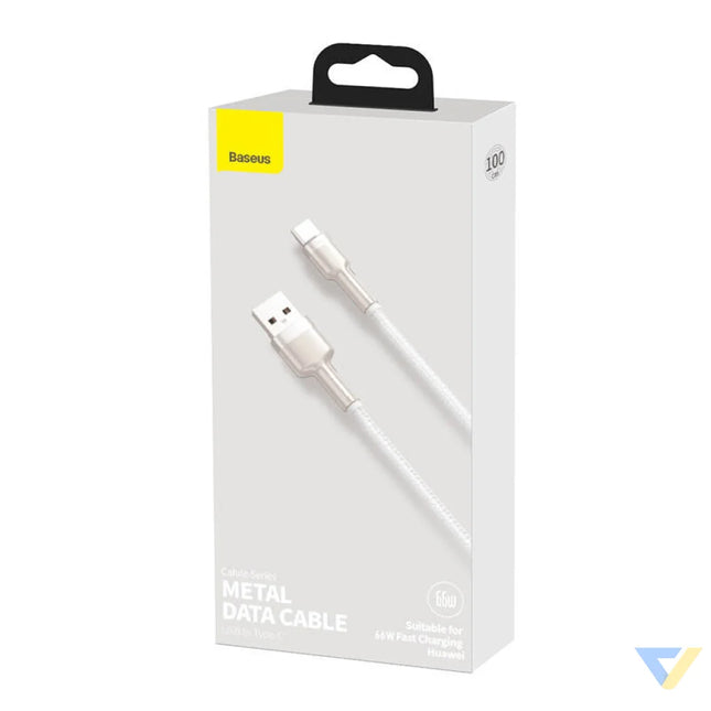 USB cable for USB C Baseus Cafule 66W 1m (white) USB to USB C