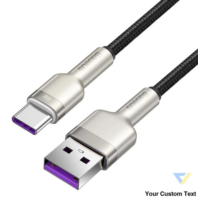 USB cable for USB C Baseus Cafule 66W 2m (black) USB to USB C
