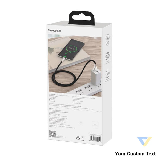 USB cable for USB C Baseus Cafule 66W 2m (black) USB to USB C