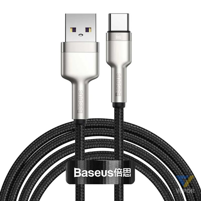 USB cable for USB C Baseus Cafule 66W 2m (black) USB to USB C