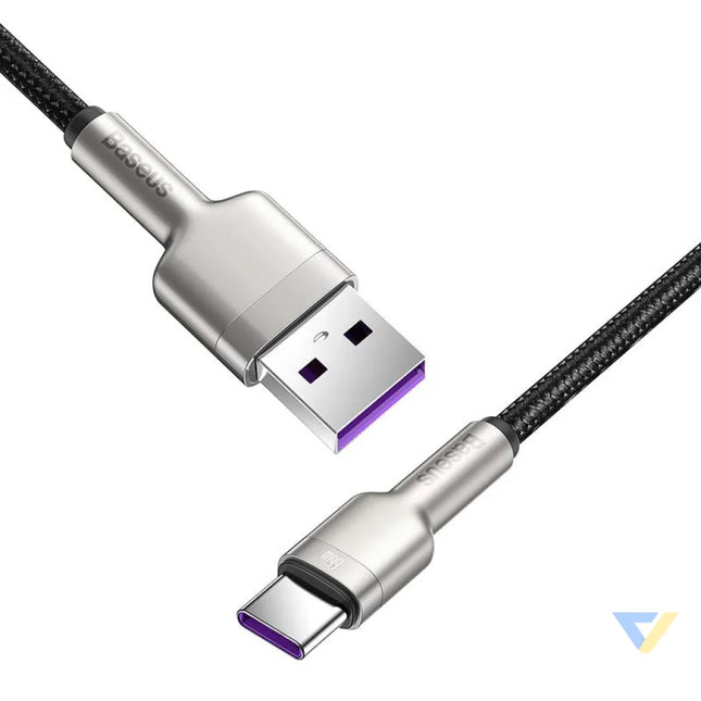 USB cable for USB C Baseus Cafule 66W 2m (black) USB to USB C