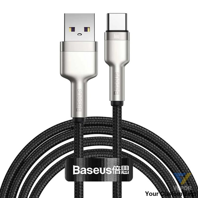USB cable for USB C Baseus Cafule 66W 2m (black) USB to USB C