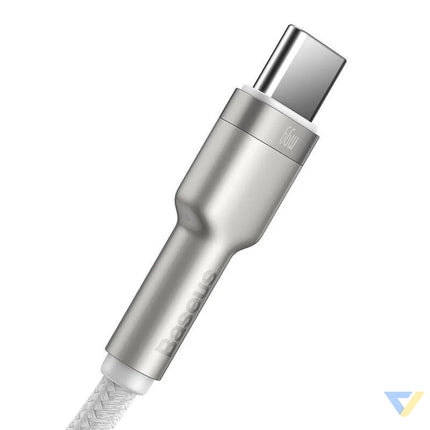 USB cable for USB C Baseus Cafule 66W 2m (white) USB to USB C
