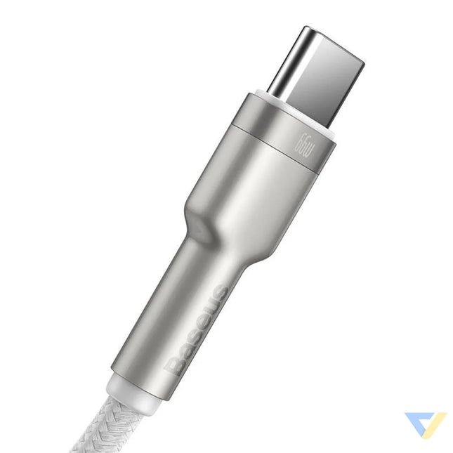 USB cable for USB C Baseus Cafule 66W 2m (white) USB to USB C