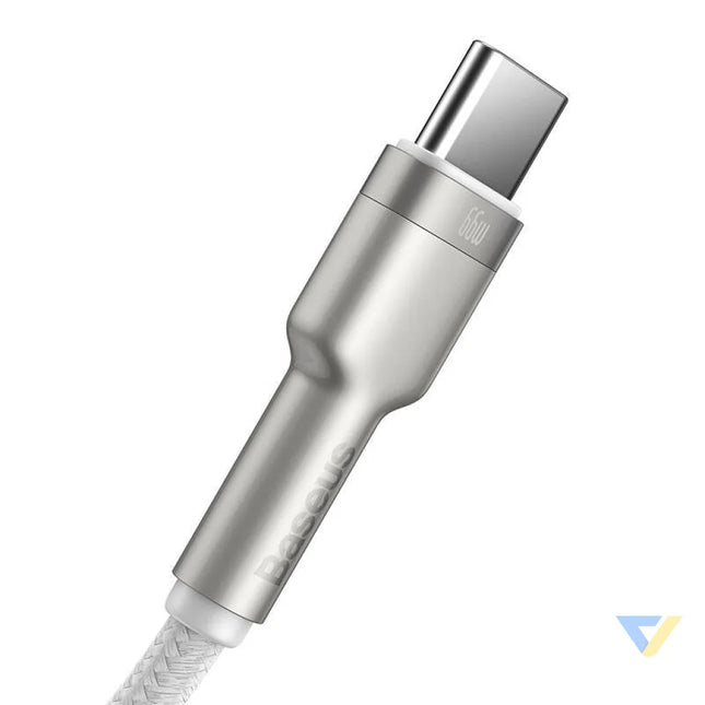 USB cable for USB C Baseus Cafule 66W 2m (white) USB to USB C