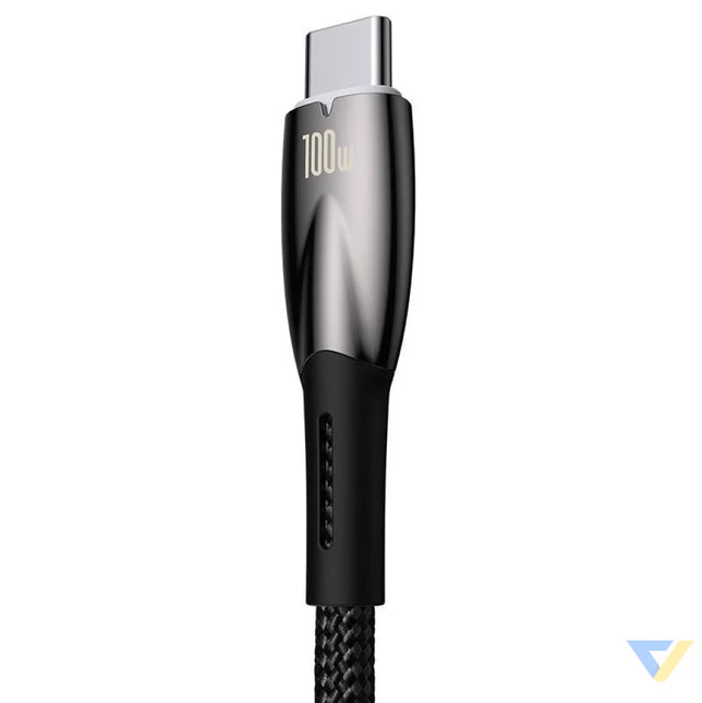 USB cable for USB C Baseus Glimmer Series 100W 1m (Black) USB to USB C