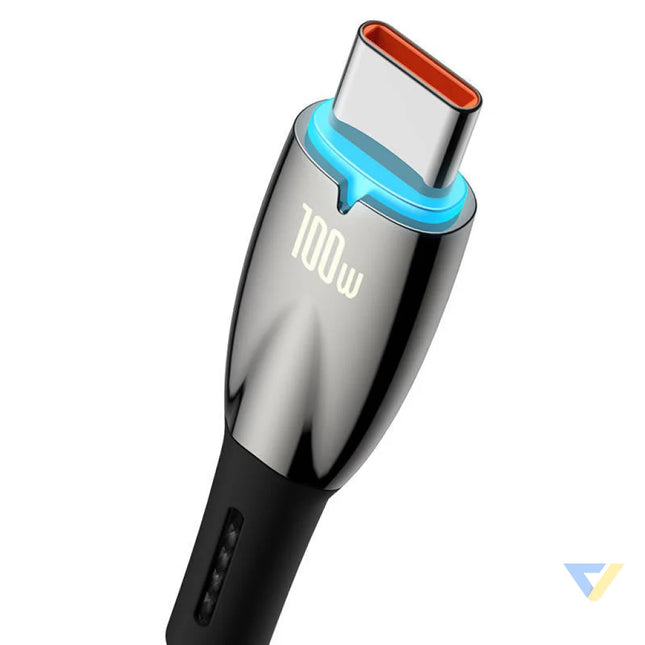 USB cable for USB C Baseus Glimmer Series 100W 1m (Black) USB to USB C
