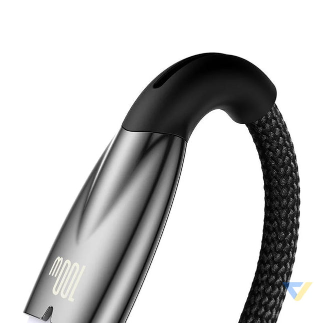 USB cable for USB C Baseus Glimmer Series 100W 2m (Black) USB to USB C