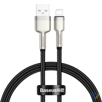 USB cable for Lightning Baseus Cafule 2.4A 0,25m (black) USB to Lightning