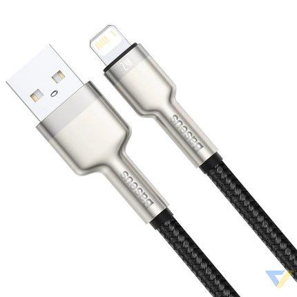 USB cable for Lightning Baseus Cafule 2.4A 0,25m (black) USB to Lightning