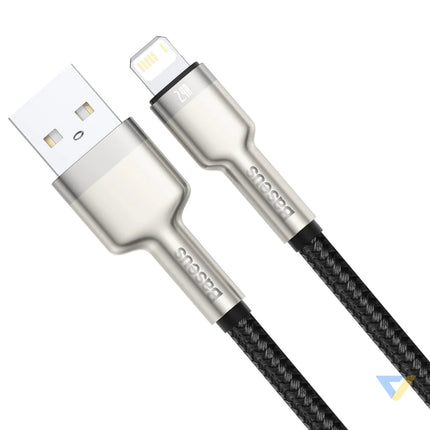 USB cable for Lightning Baseus Cafule 2.4A 0,25m (black) USB to Lightning