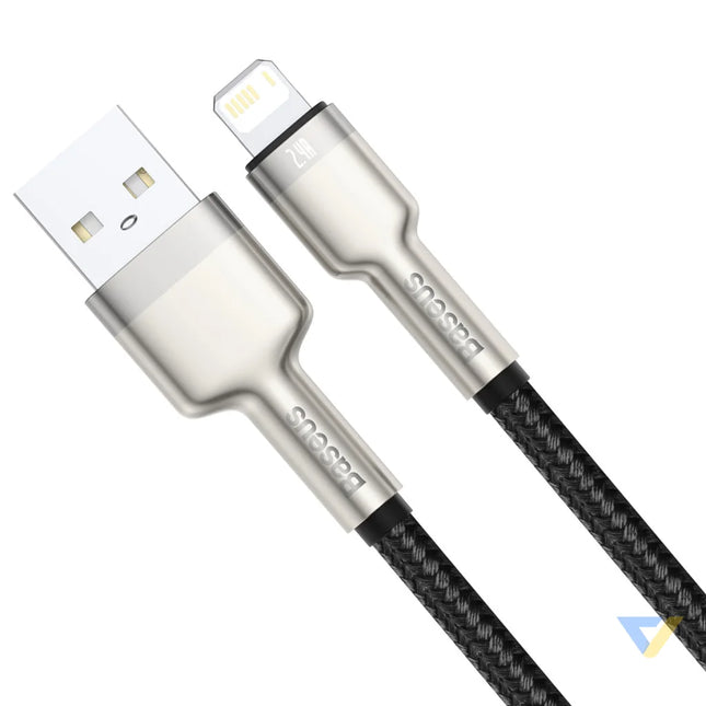 USB cable for Lightning Baseus Cafule 2.4A 0,25m (black) USB to Lightning