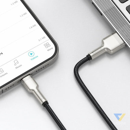 USB cable for Lightning Baseus Cafule 2.4A 1m (black) USB to Lightning