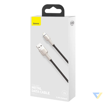 USB cable for Lightning Baseus Cafule 2.4A 1m (black) USB to Lightning