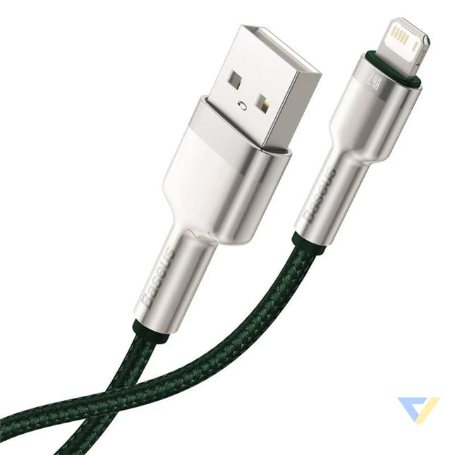 USB cable for Lightning Baseus Cafule 2.4A 1m (green) USB to Lightning