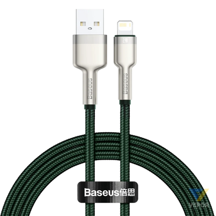 USB cable for Lightning Baseus Cafule 2.4A 1m (green) USB to Lightning