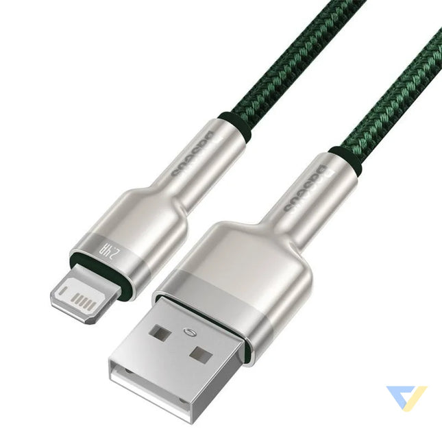 USB cable for Lightning Baseus Cafule 2.4A 1m (green) USB to Lightning