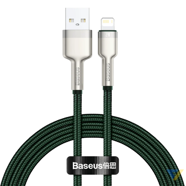 USB cable for Lightning Baseus Cafule 2.4A 1m (green) USB to Lightning