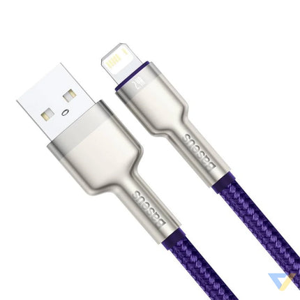 USB cable for Lightning Baseus Cafule 2.4A 1m (purple) USB to Lightning