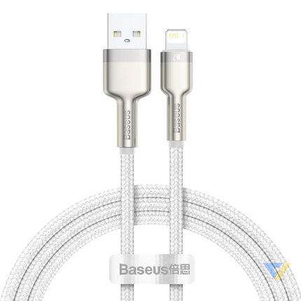 USB cable for Lightning Baseus Cafule 2.4A 1m (white) USB to Lightning