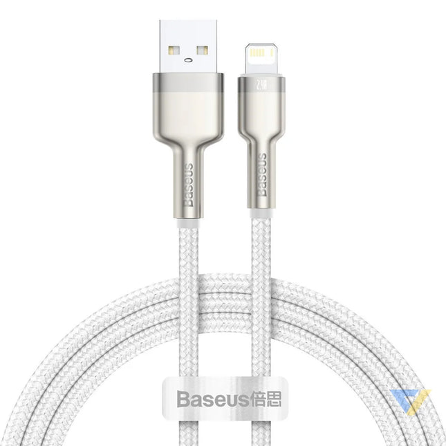 USB cable for Lightning Baseus Cafule 2.4A 1m (white) USB to Lightning