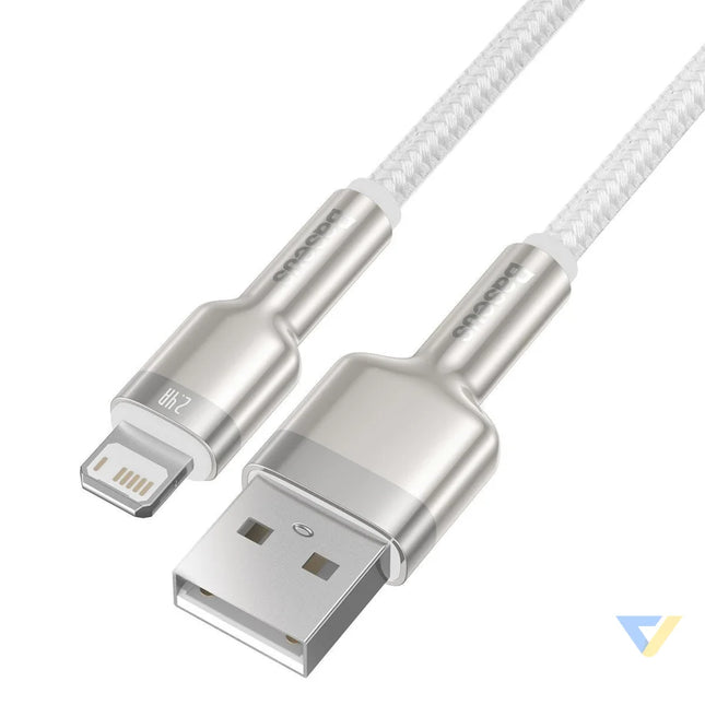 USB cable for Lightning Baseus Cafule 2.4A 1m (white) USB to Lightning