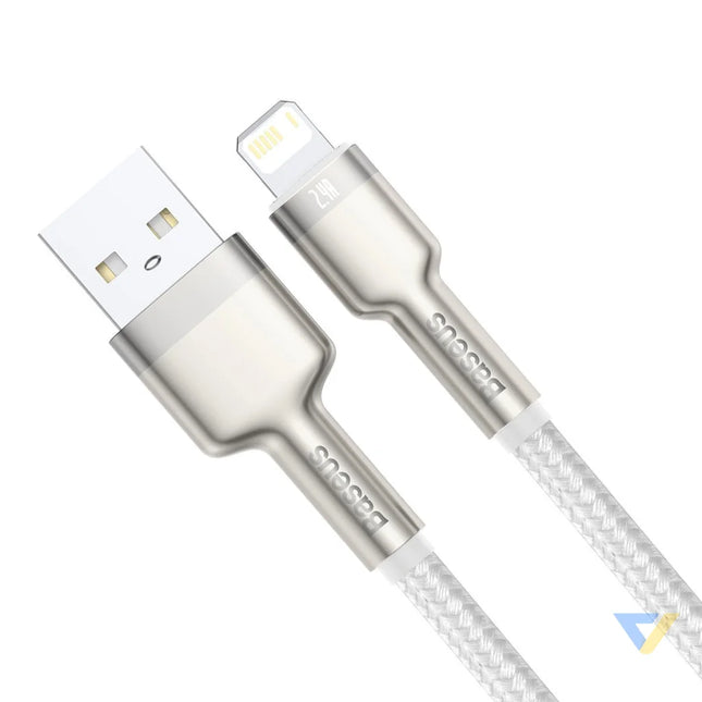 USB cable for Lightning Baseus Cafule 2.4A 1m (white) USB to Lightning