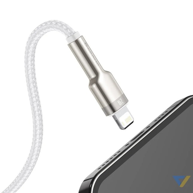 USB cable for Lightning Baseus Cafule 2.4A 1m (white) USB to Lightning