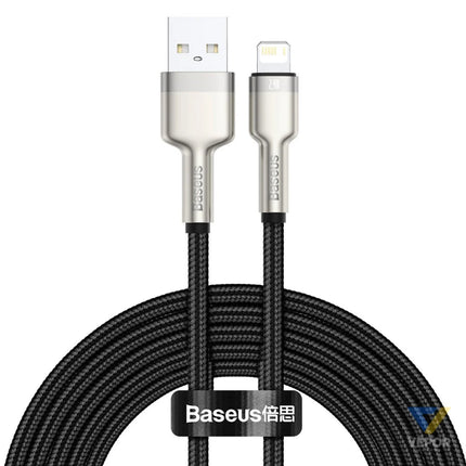 USB cable for Lightning Baseus Cafule 2.4A 2m (black) USB to Lightning