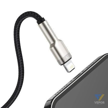USB cable for Lightning Baseus Cafule 2.4A 2m (black) USB to Lightning