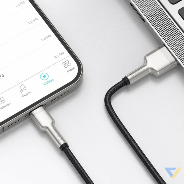 USB cable for Lightning Baseus Cafule 2.4A 2m (black) USB to Lightning