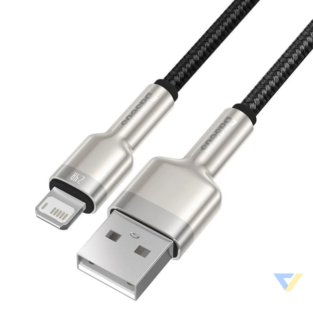 USB cable for Lightning Baseus Cafule 2.4A 2m (black) USB to Lightning