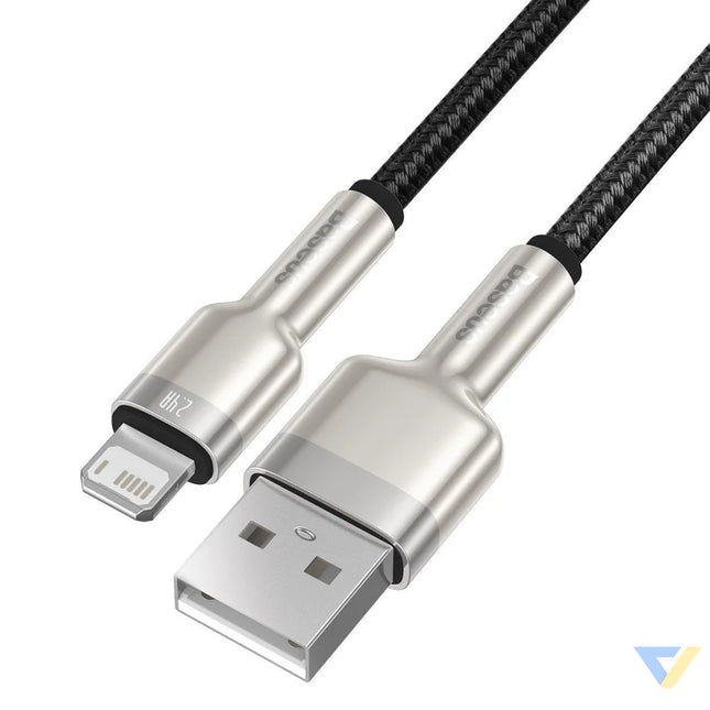 USB cable for Lightning Baseus Cafule 2.4A 2m (black) USB to Lightning
