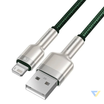 USB cable for Lightning Baseus Cafule 2.4A 2m (green) USB to Lightning