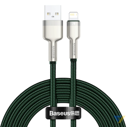 USB cable for Lightning Baseus Cafule 2.4A 2m (green) USB to Lightning