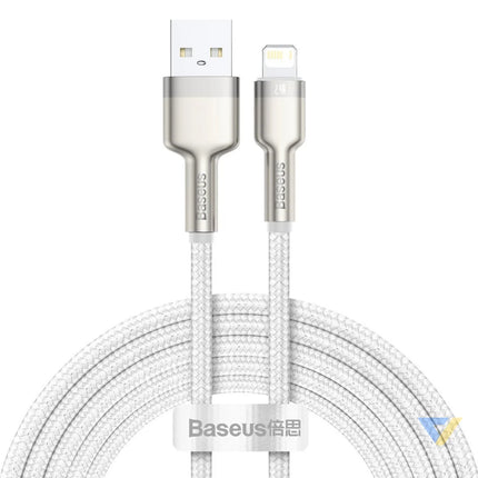 USB cable for Lightning Baseus Cafule 2.4A 2m (white) USB to Lightning