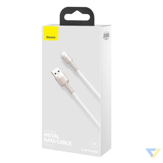 USB cable for Lightning Baseus Cafule 2.4A 2m (white) USB to Lightning