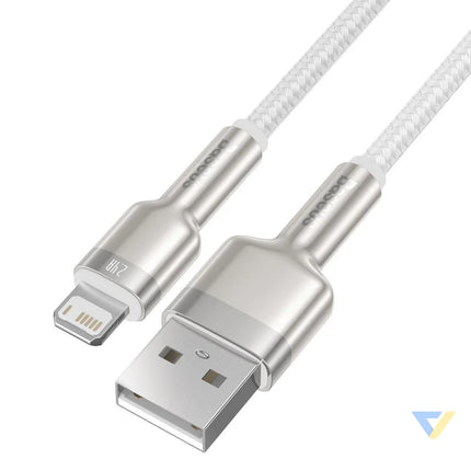 USB cable for Lightning Baseus Cafule 2.4A 2m (white) USB to Lightning