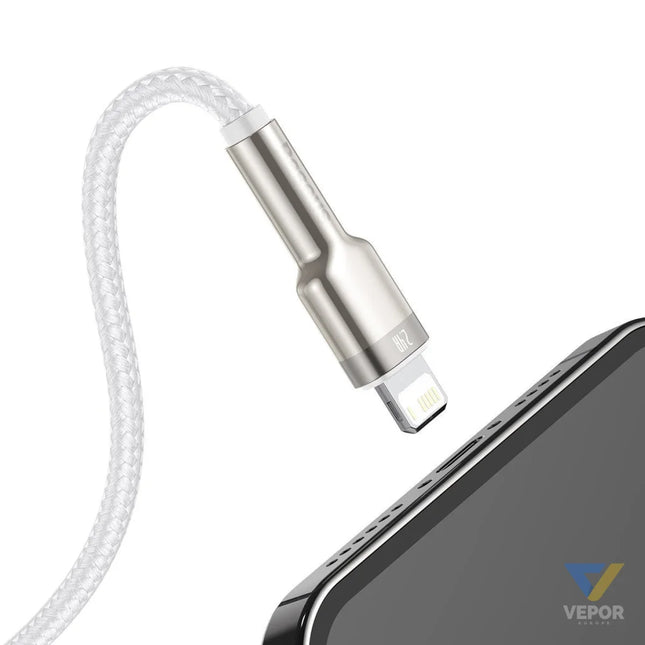 USB cable for Lightning Baseus Cafule 2.4A 2m (white) USB to Lightning