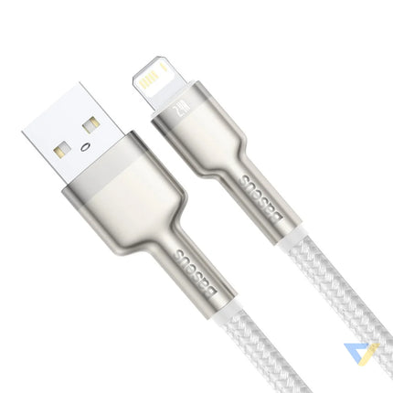 USB cable for Lightning Baseus Cafule 2.4A 2m (white) USB to Lightning