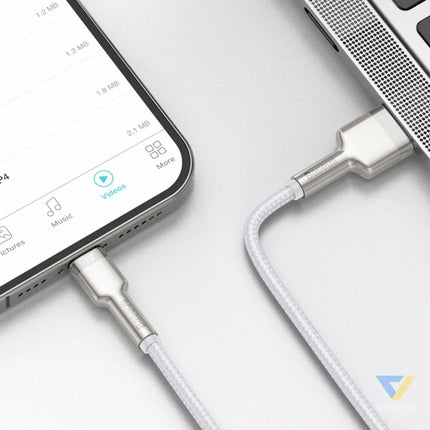 USB cable for Lightning Baseus Cafule 2.4A 2m (white) USB to Lightning
