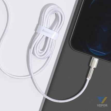 USB cable for Lightning Baseus Cafule 2.4A 2m (white) USB to Lightning