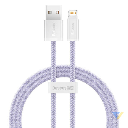 USB cable for Lightning Baseus Dynamic 2 Series 2.4A 1m (purple) USB to Lightning