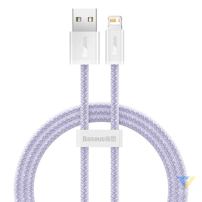 USB cable for Lightning Baseus Dynamic 2 Series 2.4A 1m (purple) USB to Lightning