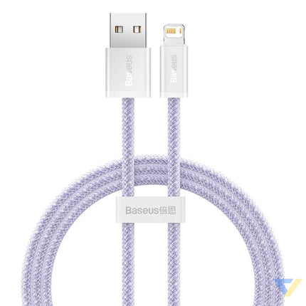 USB cable for Lightning Baseus Dynamic 2 Series 2.4A 1m (purple) USB to Lightning