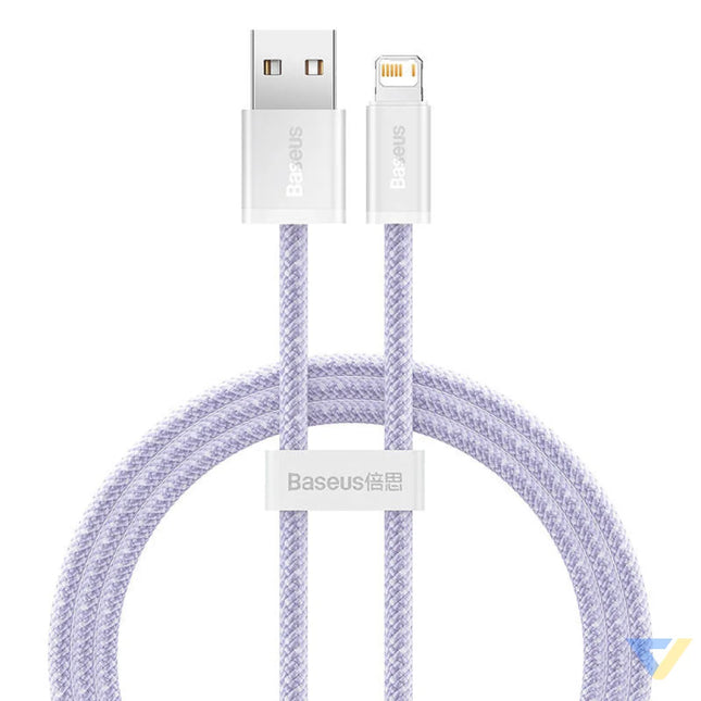 USB cable for Lightning Baseus Dynamic 2 Series 2.4A 1m (purple) USB to Lightning